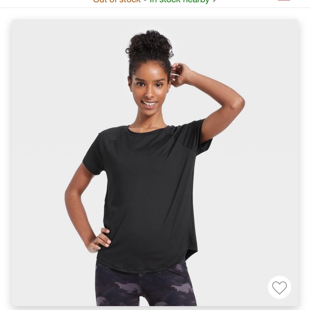 Set of 2 All In T-shirts - black / gray sz S short sleeve